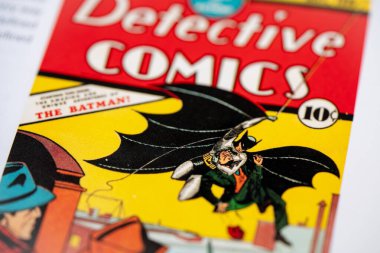 Çizgi romandaki Batman. Toronto, Kanada - 29 Ocak 2025.