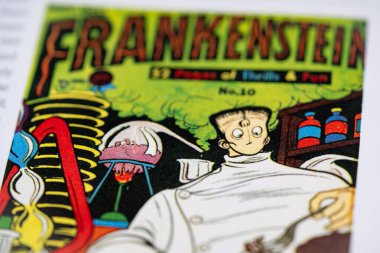 Çizgi romandaki Frankenstein. Toronto, Kanada - 29 Ocak 2025.