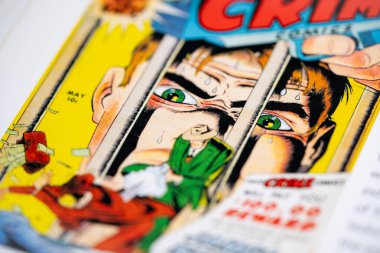 Cinayet, Morfin ve Ben! Çizgi romandan. Toronto, Kanada - 29 Ocak 2025.