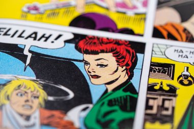 Çizgi romandaki Rahibe Delilah. Toronto, Kanada - 29 Ocak 2025.