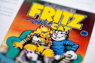 Fritz the Cat from a comic book. Toronto, Canada - January 29, 2025. clipart