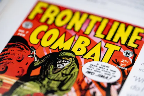 Çizgi romandaki ön cephe savaşı. Toronto, Kanada - 29 Ocak 2025.