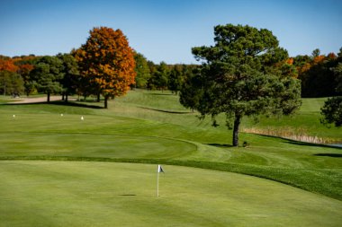 bir golf görünümünü