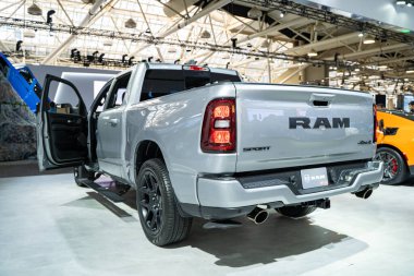 2025 Kanada Uluslararası Otomobil Fuarı 'nda 1500 Ram Sport otomobili. Toronto, Kanada - 14 Şubat 2025.