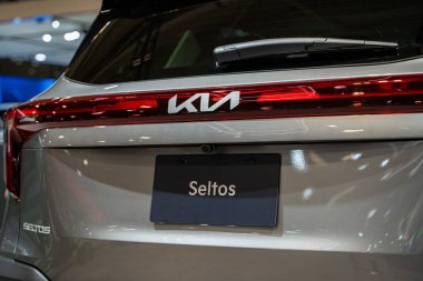 2025 Kanada Uluslararası Otomobil Fuarı 'nda Kia Seltos SX otomobili. Toronto, Kanada - 14 Şubat 2025.