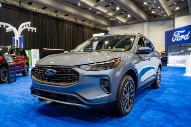 2025 Kanada Uluslararası Otomobil Fuarı 'nda Ford Bronco otomobili. Toronto, Kanada - 18 Şubat 2025.