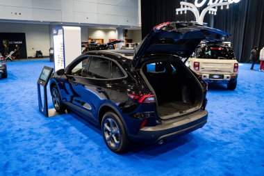 2025 Kanada Uluslararası Otomobil Fuarı 'nda Ford Escape ST Line otomobili. Toronto, Kanada - 18 Şubat 2025.