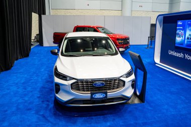 2025 Kanada Uluslararası Otomobil Fuarı 'nda Ford Escape Active otomobil. Toronto, Kanada - 18 Şubat 2025.