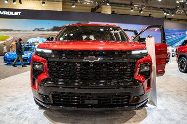 2025 Kanada Uluslararası Otomobil Fuarı 'nda Chevrolet RS Traverse otomobili. Toronto, Kanada - 19 Şubat 2025.