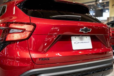 2025 Kanada Uluslararası Otomobil Fuarı 'nda Chevrolet Trax 2RS otomobil. Toronto, Kanada - 19 Şubat 2025.