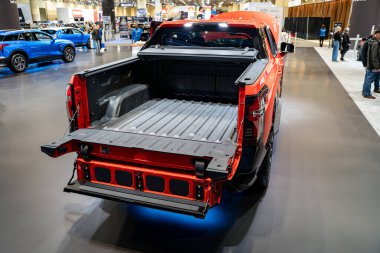 2025 Kanada Uluslararası Otomobil Fuarı 'nda Chevrolet Silverado otomobili. Toronto, Kanada - 19 Şubat 2025.