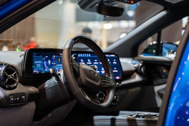 2025 Kanada Uluslararası Otomobil Fuarı 'nda Chevrolet Blazer EV SS AWD otomobil. Toronto, Kanada - 19 Şubat 2025.