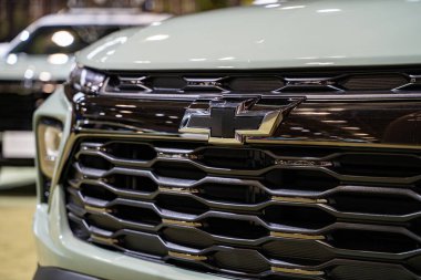 2025 Kanada Uluslararası Otomobil Fuarı 'nda Chevrolet Trailblazer ACTIV otomobili. Toronto, Kanada - 19 Şubat 2025.