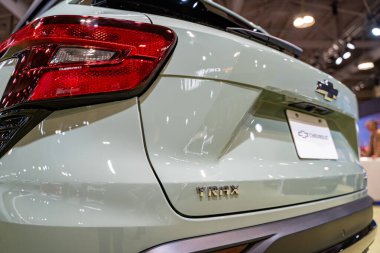 2025 Kanada Uluslararası Otomobil Fuarı 'nda Chevrolet Trax ACTIV otomobili. Toronto, Kanada - 19 Şubat 2025.