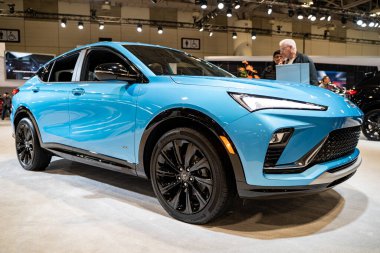 2025 Kanada Uluslararası Otomobil Fuarı 'nda Buick Envista ST otomobili. Toronto, Kanada - 19 Şubat 2025.