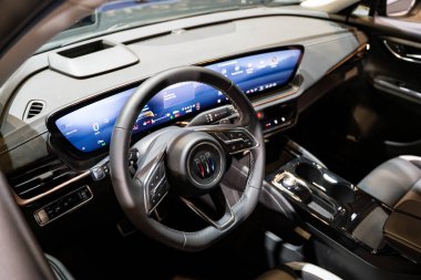 2025 Kanada Uluslararası Otomobil Fuarı 'nda ST Buick Envision ST otomobili. Toronto, Kanada - 19 Şubat 2025.