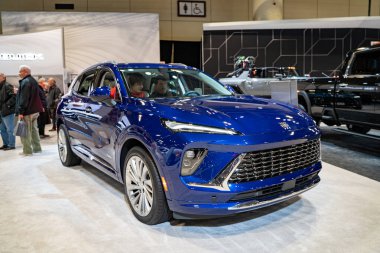 2025 Kanada Uluslararası Otomobil Fuarı 'nda Buick Envision Avenir otomobili. Toronto, Kanada - 19 Şubat 2025.