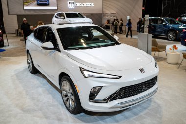 2025 Kanada Uluslararası Otomobil Fuarı 'nda Buick Envista Avenir otomobili. Toronto, Kanada - 19 Şubat 2025.