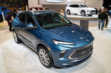 2025 Buick Encore GX Avenir otomobili Kanada Uluslararası Otomobil Fuarı 'nda. Toronto, Kanada - 19 Şubat 2025.