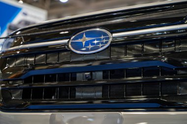 2025 Kanada Uluslararası Otomobil Fuarı 'nda Subaru Forester otomobili. Toronto, Kanada - 19 Şubat 2025.