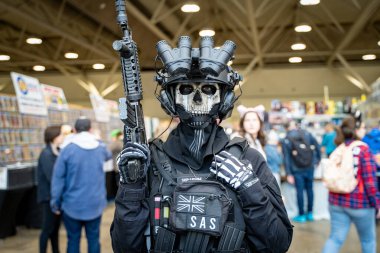 Toronto Comicon 'da Cosplayer. Toronto, Kanada - 14 Mart 2025.