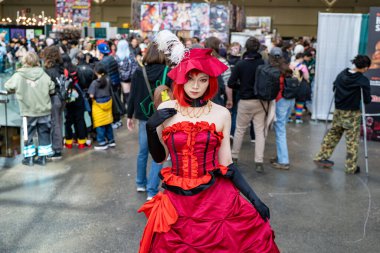 Toronto Comicon 'da Cosplayer. Toronto, Kanada - 14 Mart 2025.
