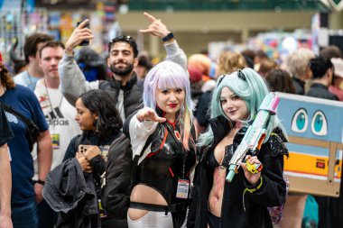 Toronto Comicon 'da Cosplayers. Toronto, Kanada - 14 Mart 2025.