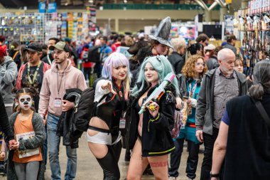 Toronto Comicon 'da Cosplayers. Toronto, Kanada - 14 Mart 2025.