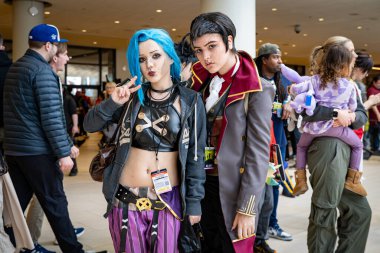 Toronto Comicon 'daki Legends Cosplayers Ligi. Toronto, Kanada - 14 Mart 2025.