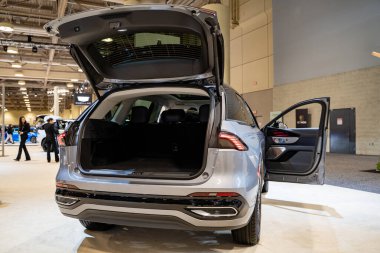 2025 Kanada Uluslararası Otomobil Fuarı 'nda Lincoln Nautilus otomobili. Toronto, Kanada - 19 Şubat 2025.