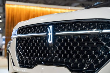 2025 Kanada Uluslararası Otomobil Fuarı 'nda Lincoln Nautilus otomobili. Toronto, Kanada - 19 Şubat 2025.