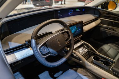 2025 Kanada Uluslararası Otomobil Fuarı 'nda Lincoln Nautilus otomobili. Toronto, Kanada - 19 Şubat 2025.