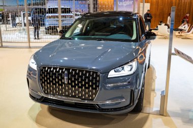 2025 Kanada Uluslararası Otomobil Fuarı 'nda Lincoln Corsair otomobili. Toronto, Kanada - 19 Şubat 2025.