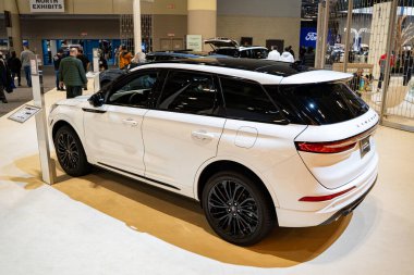 2025 Kanada Uluslararası Otomobil Fuarı 'nda Lincoln Corsair otomobili. Toronto, Kanada - 19 Şubat 2025.