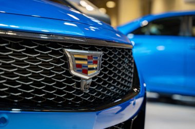 2025 Kanada Uluslararası Otomobil Fuarı 'nda 2025 Cadillac CT5-V otomobil. Toronto, Kanada - 19 Şubat 2025.