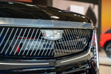 2025 Kanada Uluslararası Otomobil Fuarı 'nda Cadillac Escalade IQ IQ 2 otomobili. Toronto, Kanada - 19 Şubat 2025.