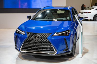 2025 Lexus UX 300h 'lik otomobil 2025 Kanada Uluslararası Otomobil Fuarı' nda. Toronto, Kanada - 19 Şubat 2025.