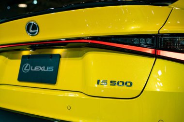 2025 Kanada Uluslararası Otomobil Fuarı 'nda Lexus 500 otomobildir. Toronto, Kanada - 19 Şubat 2025.