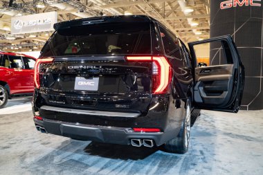 2025 Kanada Uluslararası Otomobil Fuarı 'nda Yukon XL Denali Ultimate otomobil. Toronto, Kanada - 19 Şubat 2025.
