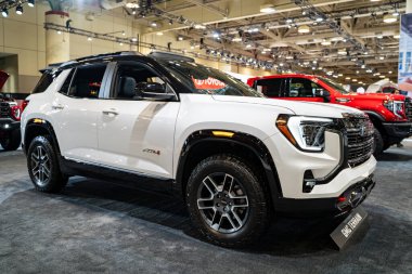 2025 Kanada Uluslararası Otomobil Fuarı 'nda GMC Arazi Otomobili. Toronto, Kanada - 19 Şubat 2025.