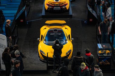 LEGO Technic McLaren P1 2025 Kanada Uluslararası Otomobil Fuarı 'nda. Toronto, Kanada - 19 Şubat 2025.