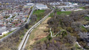 Toronto 'daki Black Creek Sitesi' nin hava görüntüsü.