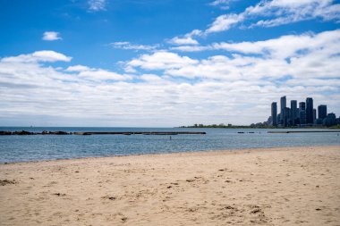 Toronto 'daki Sunnyside Sahili Manzarası.