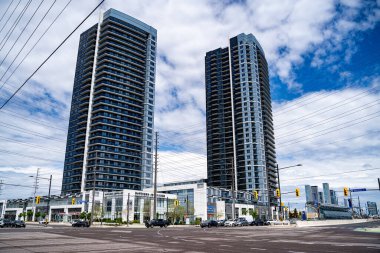 Vaughan Canada 'daki Woodbridge Mahallesi manzarası. Vaughan, Kanada - 17 Mayıs 2025.