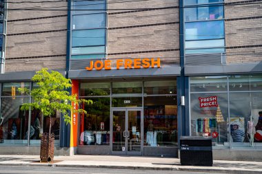 Exterior view of Joe Fresh store in Toronto. Toronto, Canada - June 15, 2025.