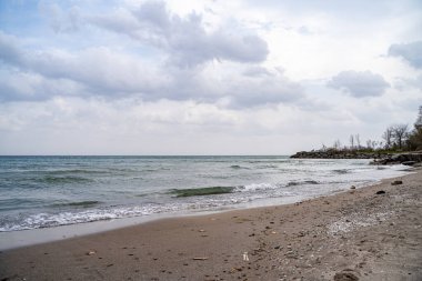 Mississauga 'daki Jack Darling Memorial Park' ın kıyı şeridi manzarası.