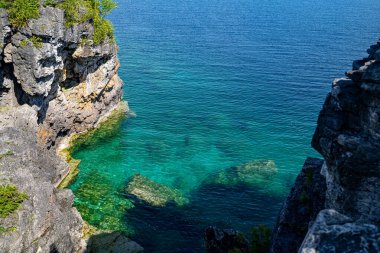 Tobermory 'deki Bruce Yarımadası Ulusal Parkı manzarası.