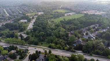 Oakville 'deki Shell Park' ın havadan görüntüsü.
