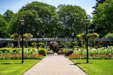 Scarborough 'daki Rosetta McClain Bahçeleri manzarası.