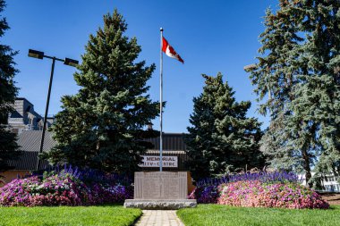 Unionville 'deki 2. Dünya Savaşı Anıtı. Markham, Kanada - 1 Ekim 2025.